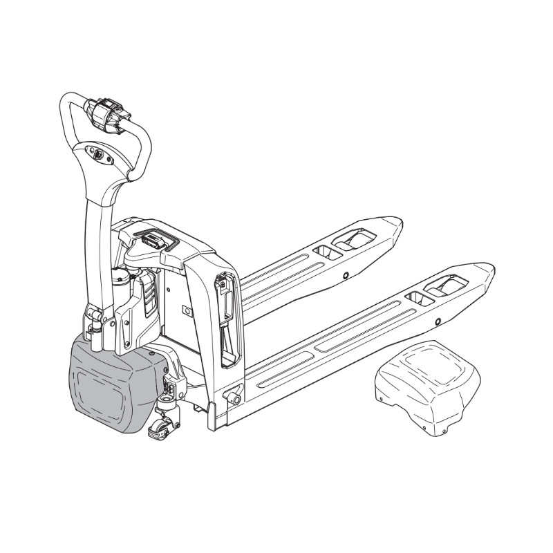 AntOn by Jungheinrich self-service package for PTL 1.5 - replace drive cover (for trucks with support wheels) | Jungheinrich