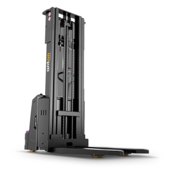 Electric Pedestrian Stacker PSM 1.2 | 1200 kg | Li-ion | AntOn by Jungheinrich - width across fork 570 mm